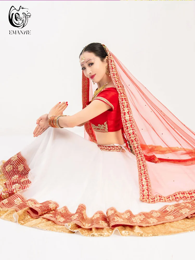 Индийская танцевальная одежда костюм для выступления Болливуда девушек в