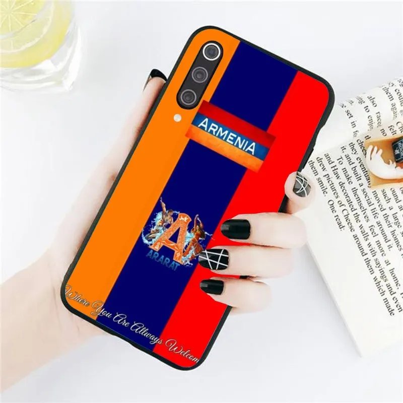 Фото Чехол для телефона с флагом армянии для Xiaomi Redmi Note 11 10 9T 8 7 Pro Redmi 10 9 9A 9C 8 7 6, мягкий черный чехол для телефона №3