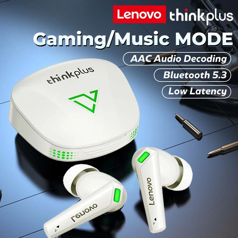 

Lenovo XT85 Wireless Bluetooth 5.3 Headset Waterproof TWS Low Latency Gaming Earbuds HiFi Stereo HD Call Dual Headphone With Mic