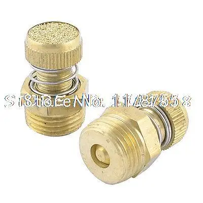 

2 шт., Пневматический Глушитель с подпружиненной резьбой 1/2 дюйма