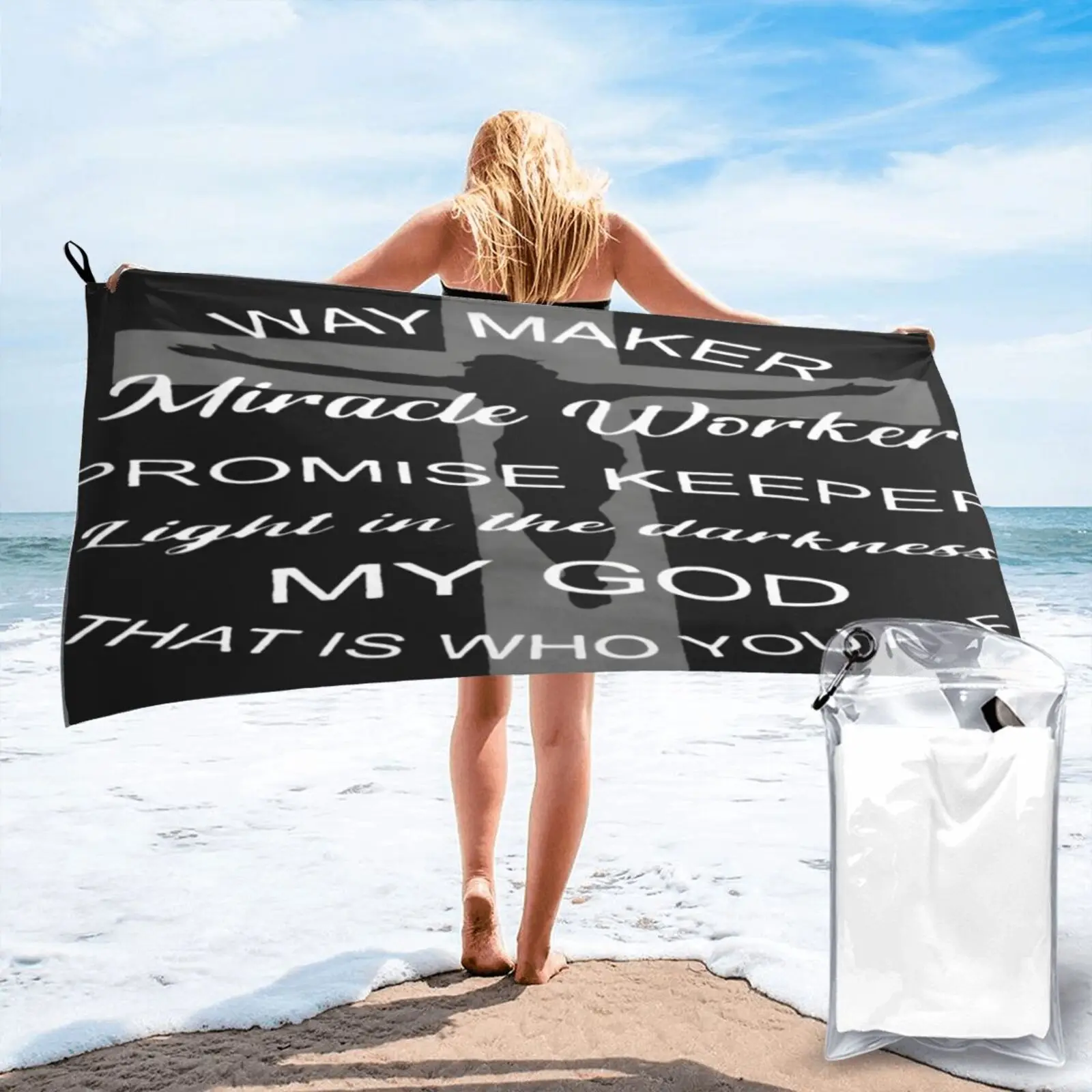 

Полотенце из микрофибры, с принтом «чудо-Работник»