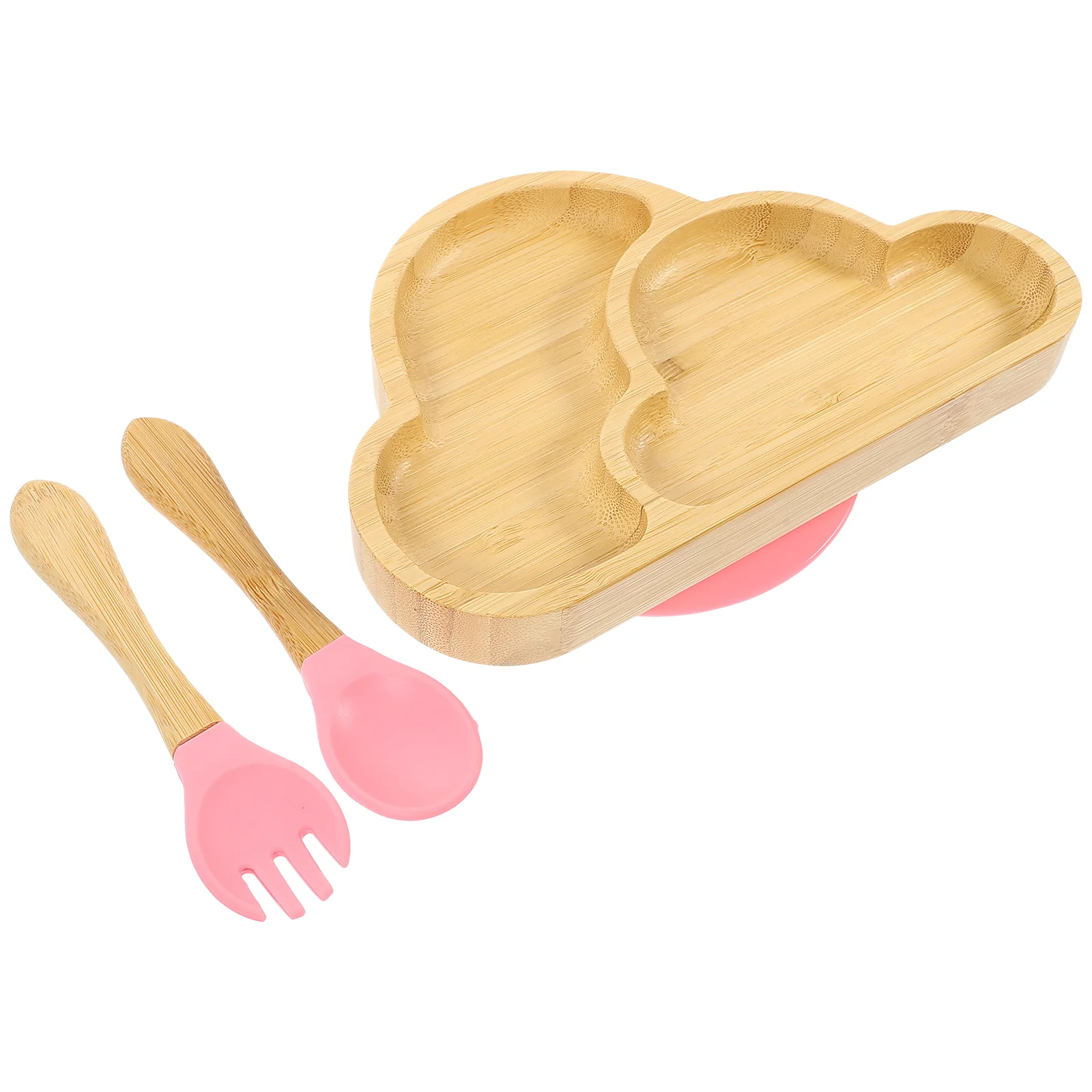 Бамбуковая посуда костюмы для детей ложка вилка силикагель малышей детские