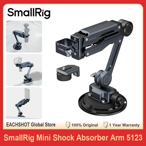 Амортизатор SmallRig Mini Magic Arm с вакуумной присоской, гидравлическое демпфирование для DJI Osmo Pocket 3 GoPro HERO13 Insta360 X4