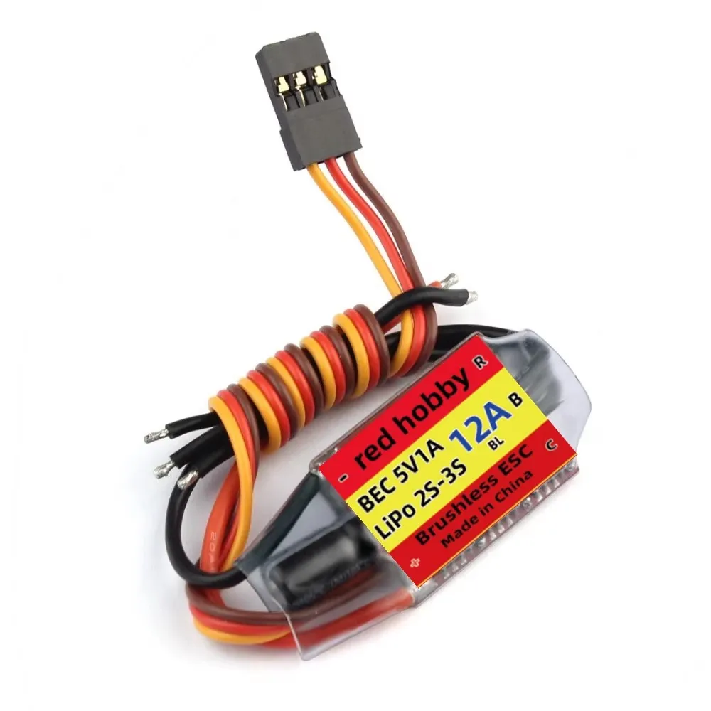 RedHobby ESC 2-3S 12A со встроенным UBEC 5В 1А |   BLHeli программировано для радиоуправляемых автомобилейпланероввертолетов (art.: 3920d275dbbdf) - 3920d275dbbdf