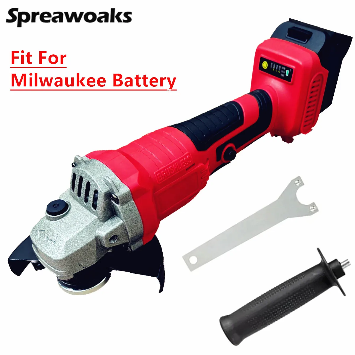 Бесщеточная угловая шлифовальная машина для Milwaukee 18 в 20 аккумулятор 125 мм 3