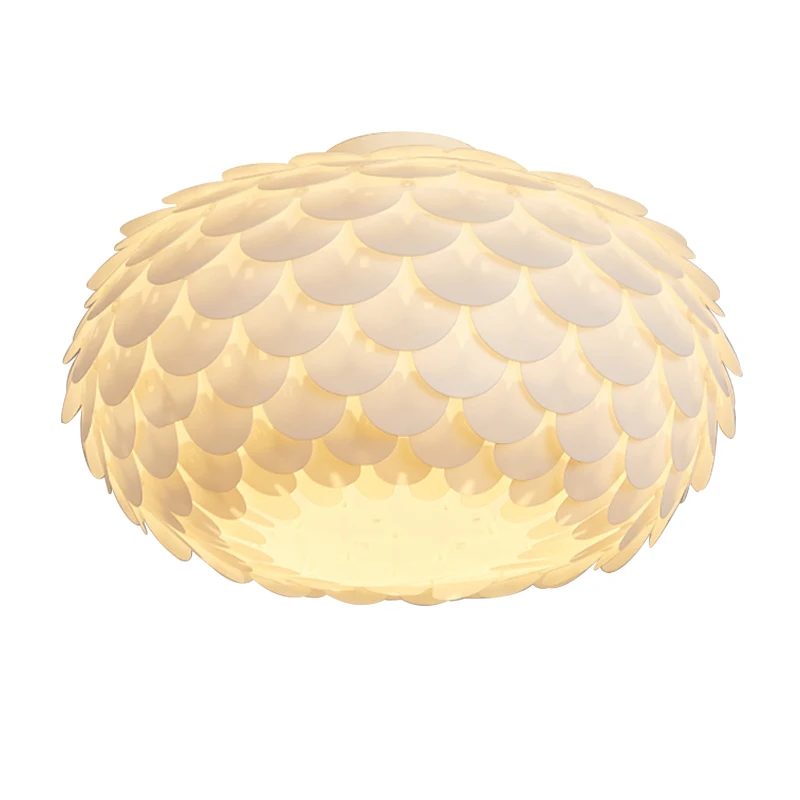 Современный 50 см круглый светодиодный потолочный светильник из акрила для