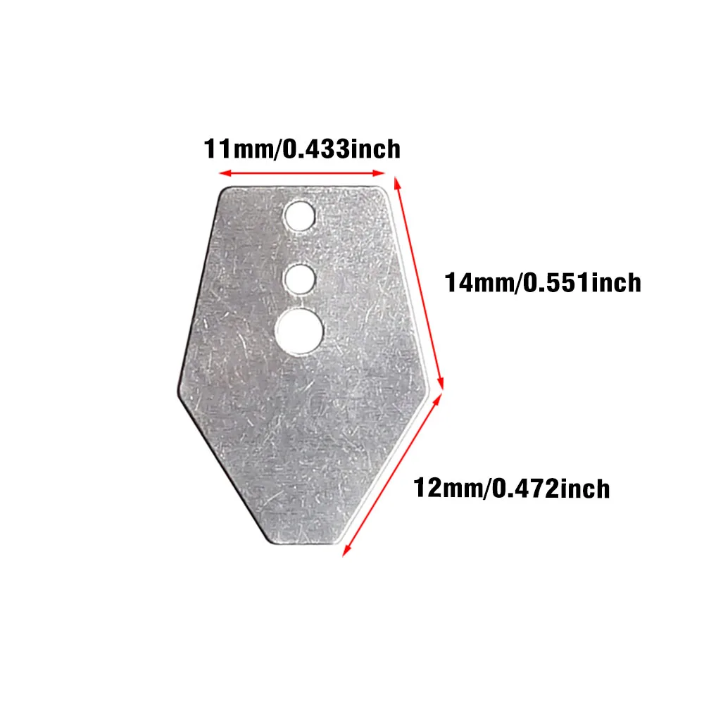 MNFT 20 шт. лезвие JIG из нержавеющей стали DIY вибрационные приманки танцор литье