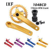 jiankun ixf mtb crankset 170mm 104bcd 323436384042t chainring bicycle hollowtech crank