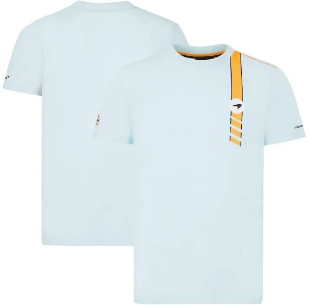 

For McLaren 2021 Motorsport F1 Team Men's Short Sleeve Jerseys Racing Sports Car Fan Fashion Casual T-Shirt Do Not Fade