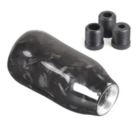 carbon fiber gear stick for car car shifter ball knob forging pattern elliptical gear shift lever accessories interior