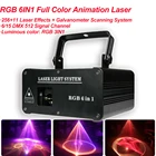 RGB 6в1 многоцветный анимационный лазерный светильник DMX 512 Scan DJ Disco вечерние сцены праздничный Бар Декор Lazer эффект светильник ing