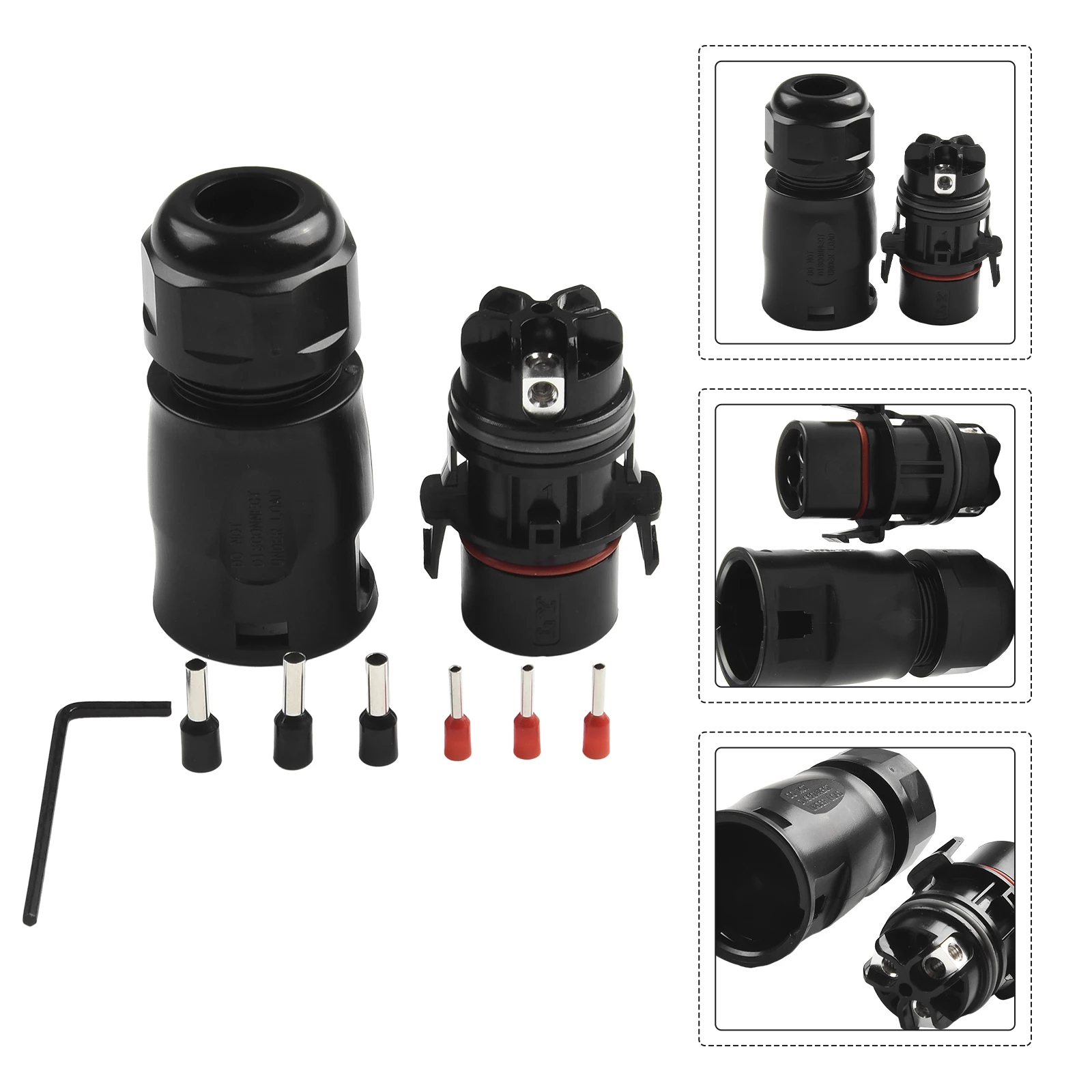 Фото Кабель для подключения Deye LY01 PV Connector (внутренний/наружный, 690В, Plug-in-Play, IP68) для кабелей 7.5-13 мм №5