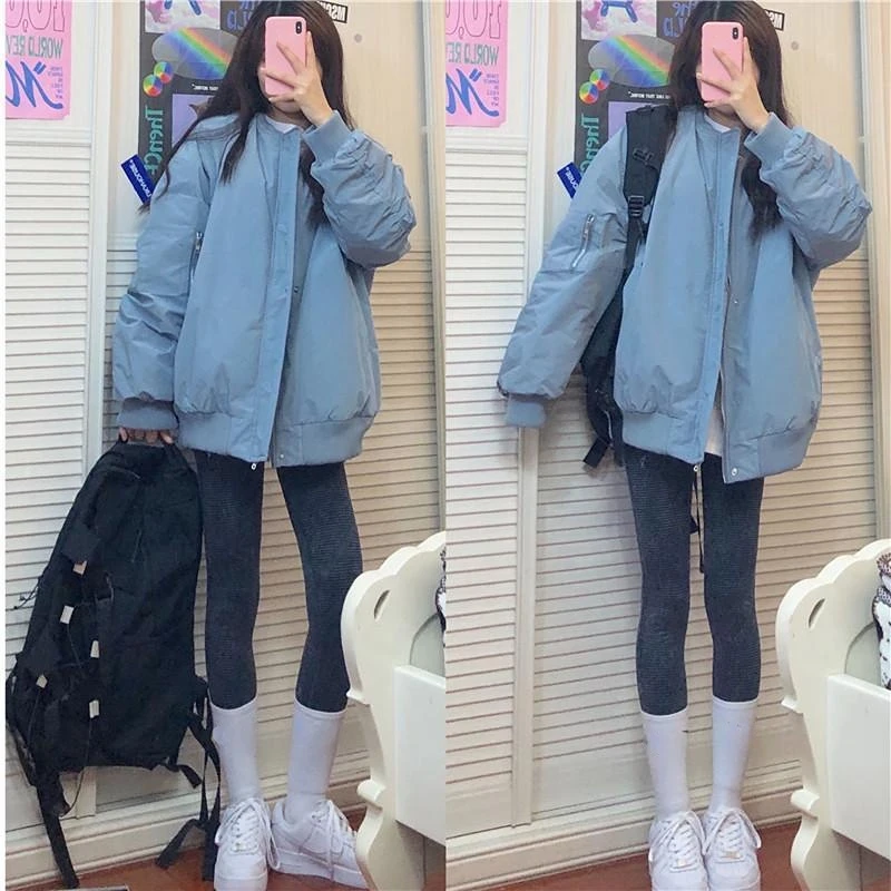 DEODAR  Winter Women Vintage Jacket Lamb Fleece Cotton Parkas Coat Fashion Thick Warm Clothes Loose Windproof Baseball Uniforms
