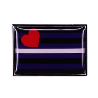 leather proud flag enamel pin wrap clothes lapel brooch fine badge fashion jewelry friend gift
