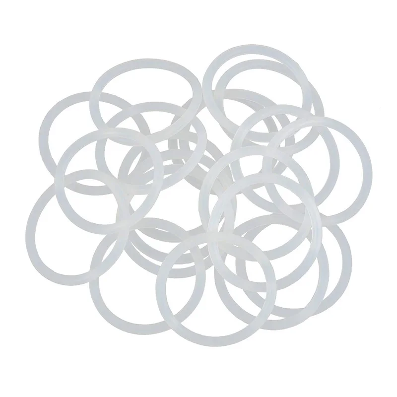 

10PCS White Transparent Silicon O Rings Thickness 1.8mm ID13.2/14/15/16/17/18/19/20mm Rubber O Ring Seal Oil Gasket Washer