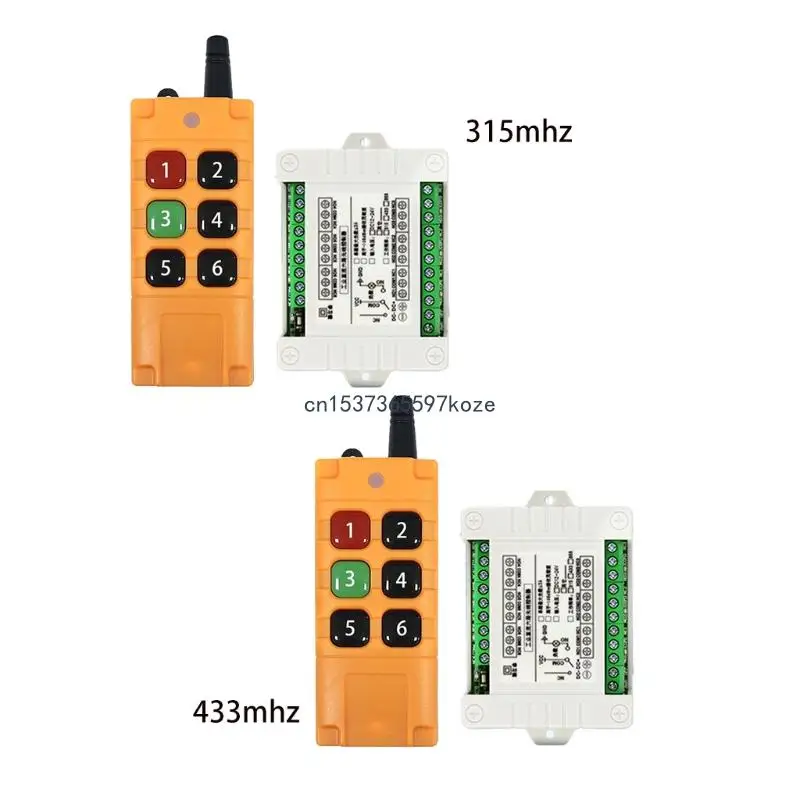 

6ch Rf Wireless Remote Control , Transmitter + Receiver,315/433mhz