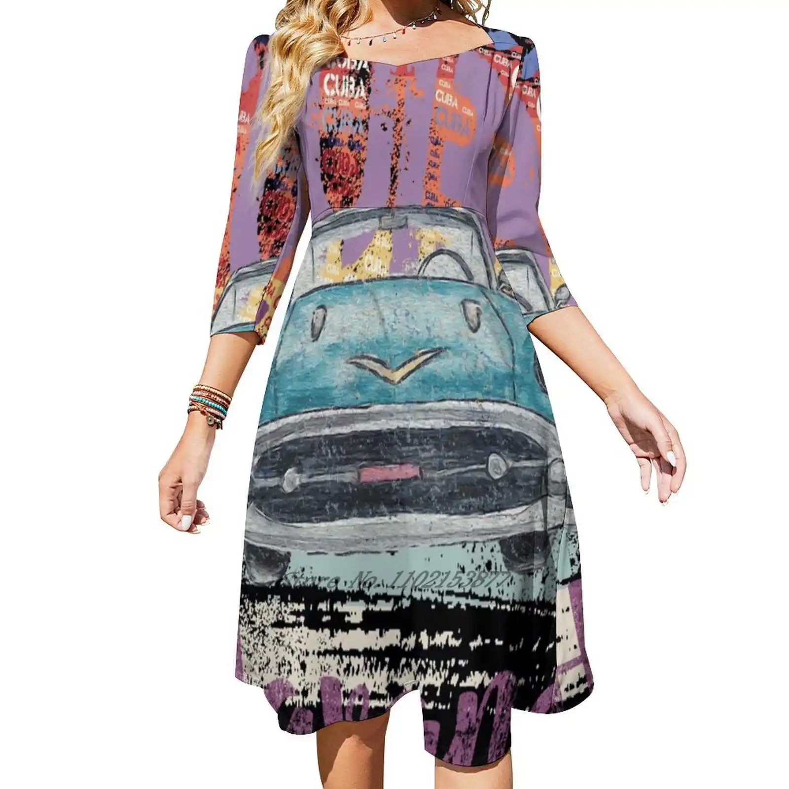 Куба Гавана Классический автомобиль Винтаж Рубашка I Подарок для фанатов