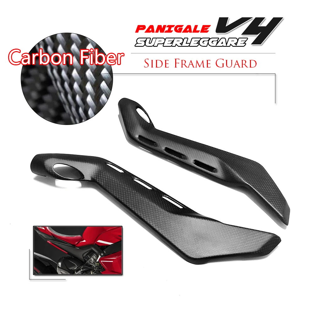 

for Ducati Superleggera V4 2020 2021 Motorcycle Carbon Fiber Seat Side Subframe Fairing Cover Cowling Panel Guard Protector