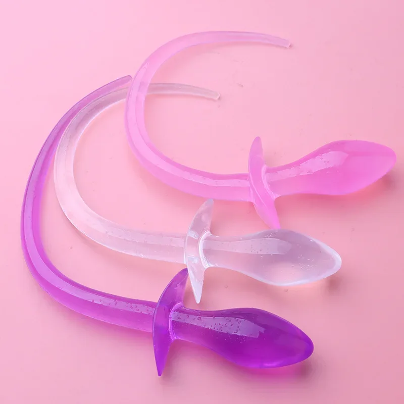 Силиконовый хвост собаки Анальная пробка щенка Стимулятор точки G Женский