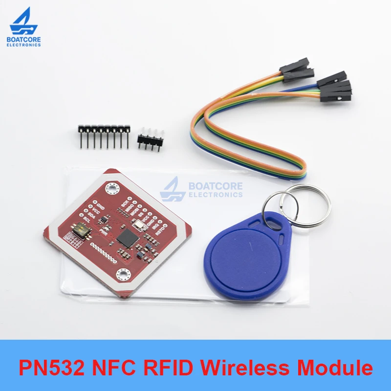 Фото 1 комплект модуля NFC RFID PN532 V3, комплект для чтения и записи, интерфейс I2C SPI HSU, антенна для карт S50, для Arduino №5