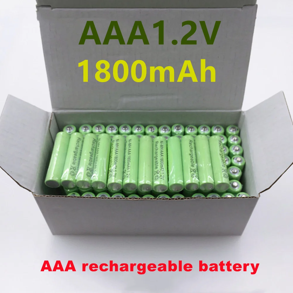 

100% Original AAA 1800 MAH 1.2V High-quality Rechargeable Battery AAA 1800 MAH NiMH Rechargeable 1.2V 3A Battery