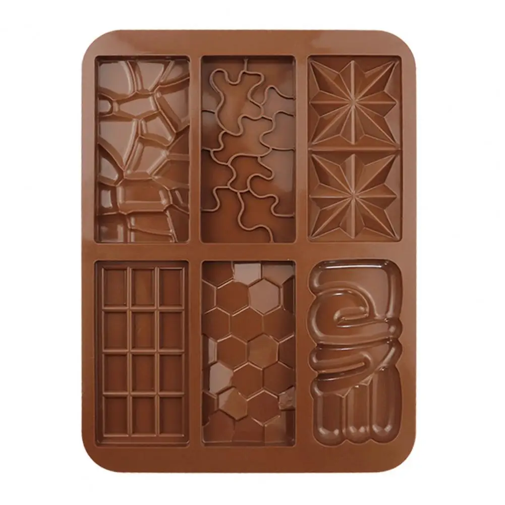 1 шт./2 шт. силиконовая форма для шоколада в Дубае 6-полая глубокого толстая конфет