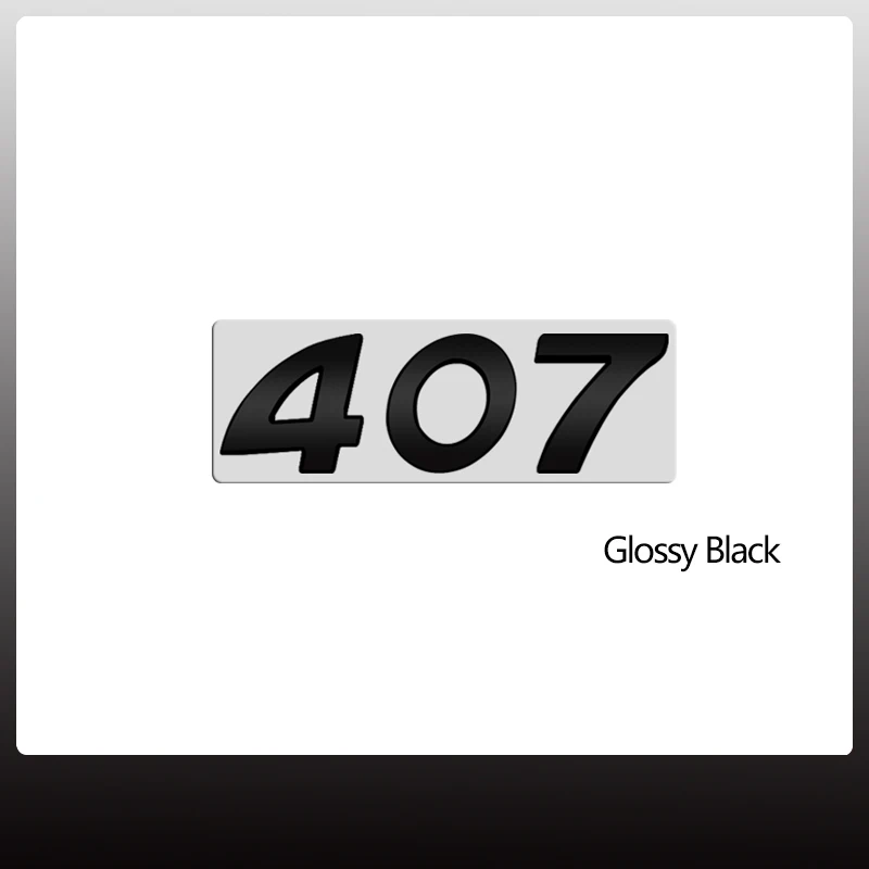 1 шт. для Peugeot 107 407 наклейка с надписью автомобильный значок логотип 3D металлическая эмблема багажника украшения аксессуары декоративный стиль