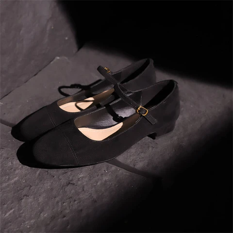 FEDONAS модные замшевые женские туфли-лодочки Мэри Джейн на толстом высоком каблуке, весенние свадебные туфли с пряжками, женские туфли-лодочки с круглым носком
