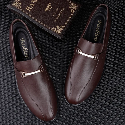 Высококачественная удобная деловая обувь из натуральной кожи, кожаная женская обувь, роскошная брендовая мужская обувь