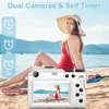 Dual Lens Digital Photo Camera For Selfie 4K Photography Camcorder DIY Frame Beginner Vlog Video Recorder 18X Live Stream Webcam 4
