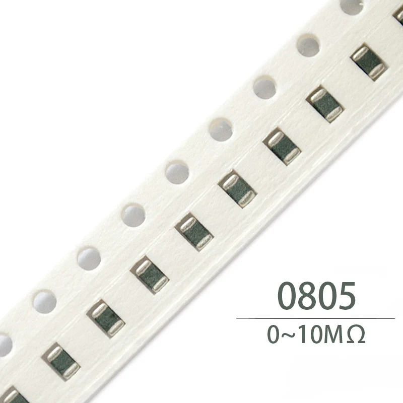 

100Pcs 0805 SMD 1/4W chip resistor 620K 680K 750K 820K 910K 1M 1.1M 1.2M 1.3M 1.5M 1.6M 1.8M 2M 2.2M 2.4M 2.7M 3M 3.3M 3.6M