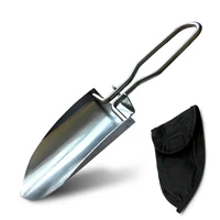 mini garden trowel foldable handheld shovel stainless steel mini garden tool includes hand shovel and carrying case