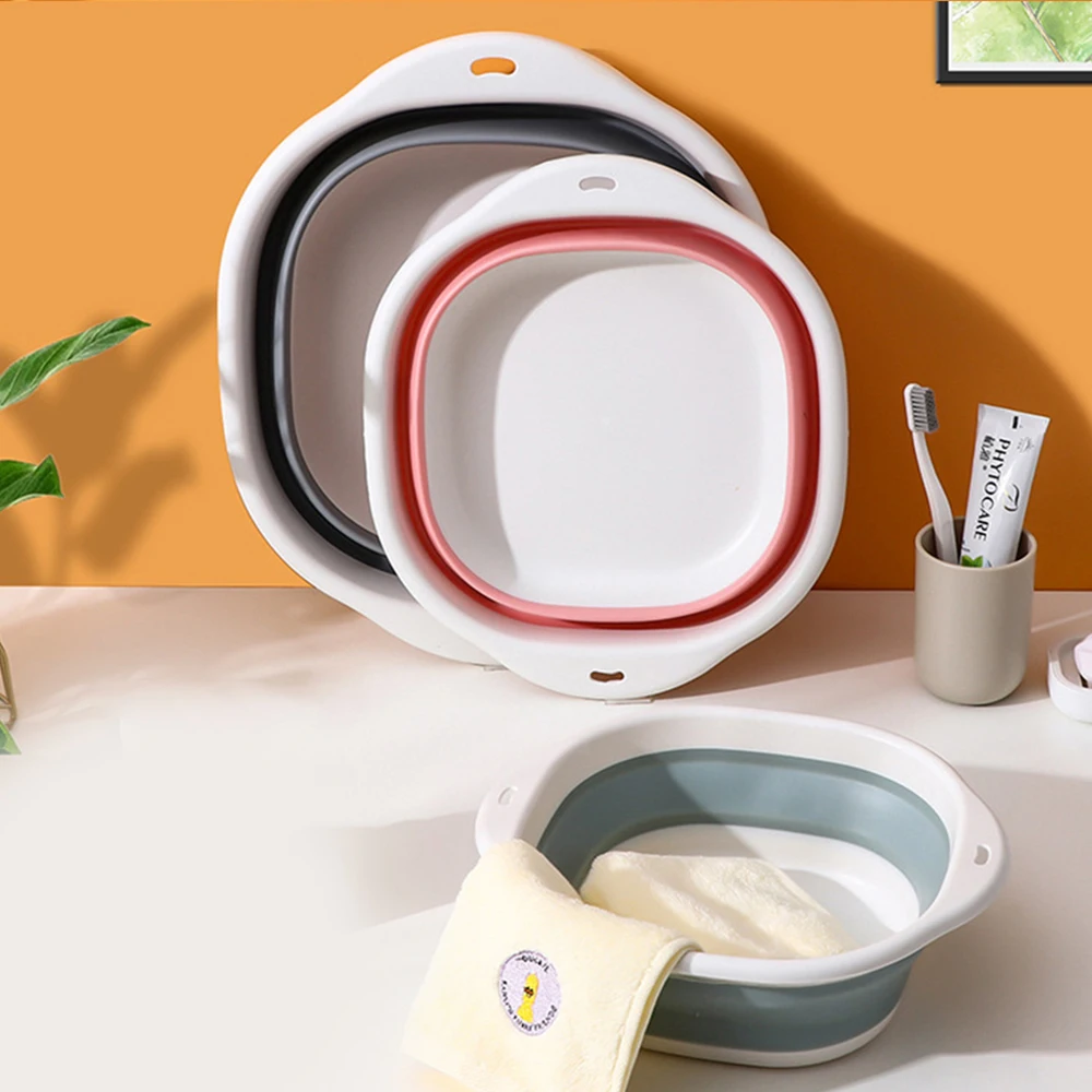 

Collapsible Dirty Cloth Basins Space Saving Household Large Laundry Bucket Portable Home Wash Basin for Travel & Outdoor Camping