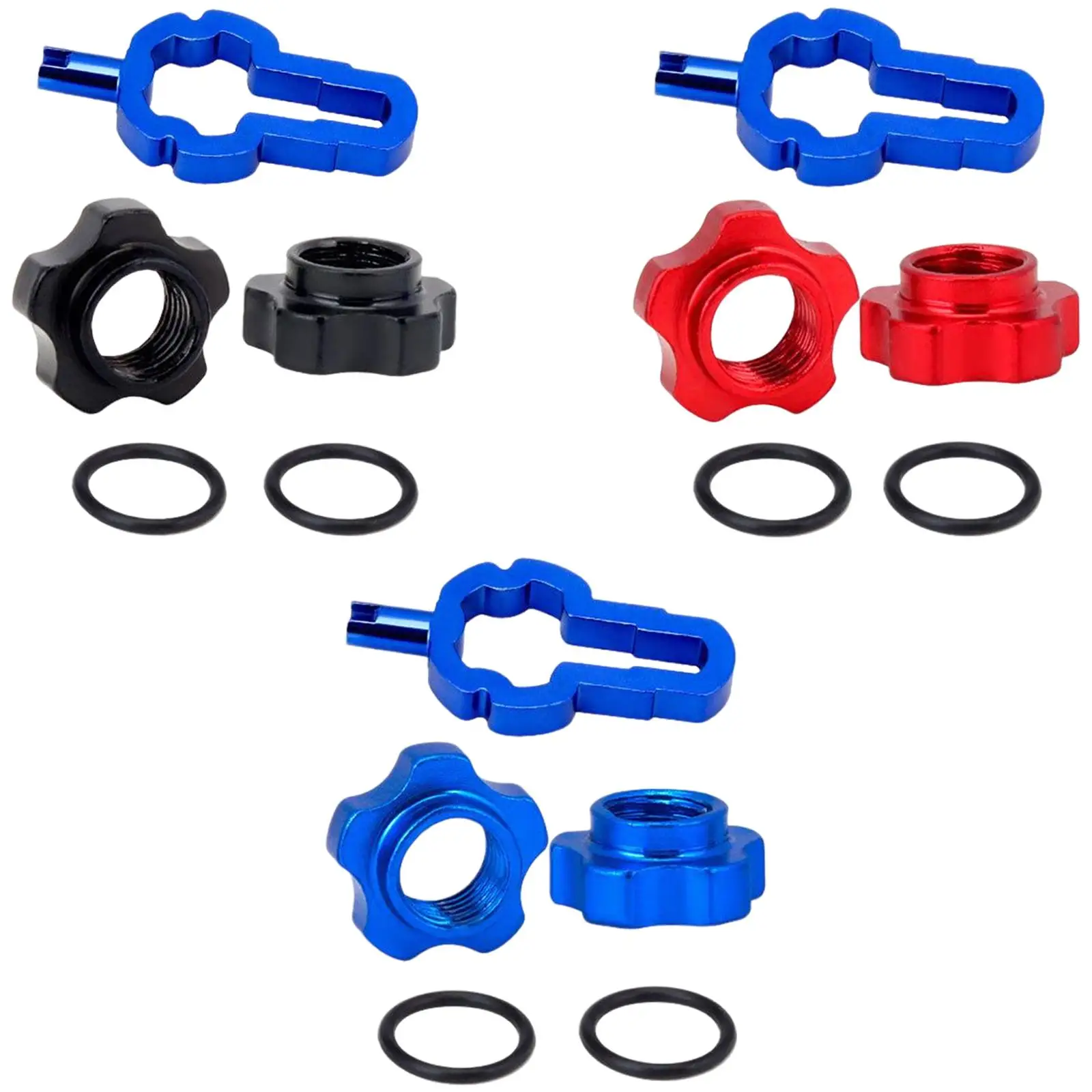 

Presta Valve Nut Adapter to Presta Inner Tube Spool Tool Converter for Bicycle Mountain Bike Transfer Replacement Road Bicycle
