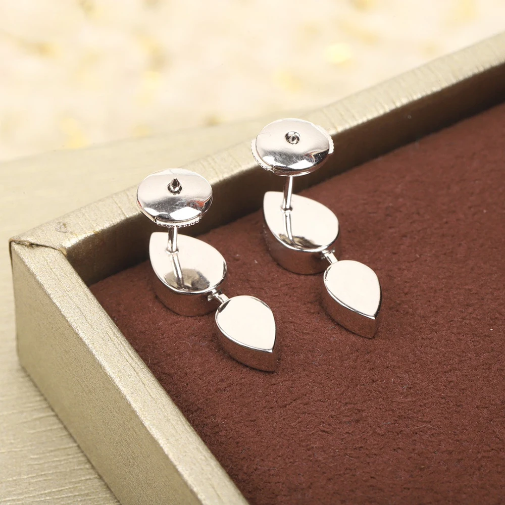 hot brand pure 925 sterling silver ladies jewelry for women teardrop shaped earrings party gifts sliver balls stud earrings free global shipping
