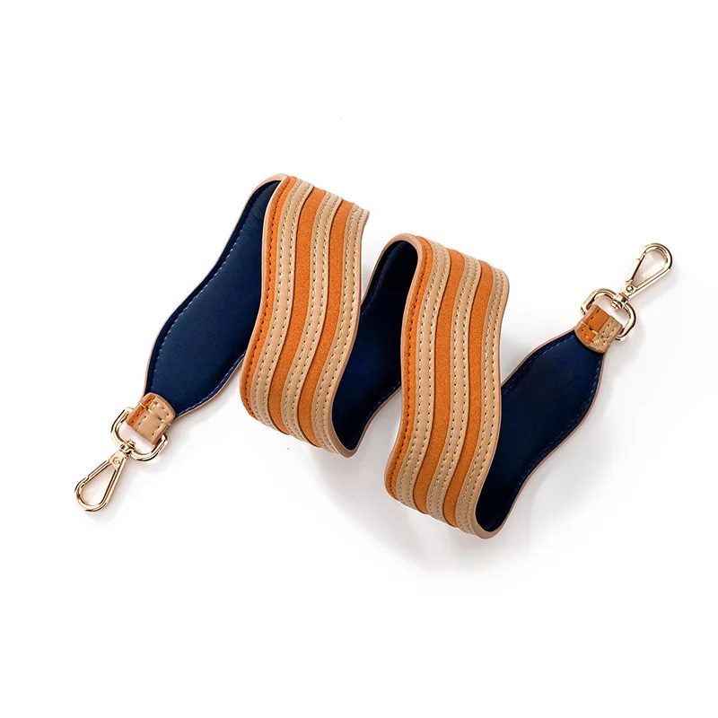 Wave Stripe Contrast Color (4.2cm) Wide Strap Shoulder Bag Universal Replacement Strap