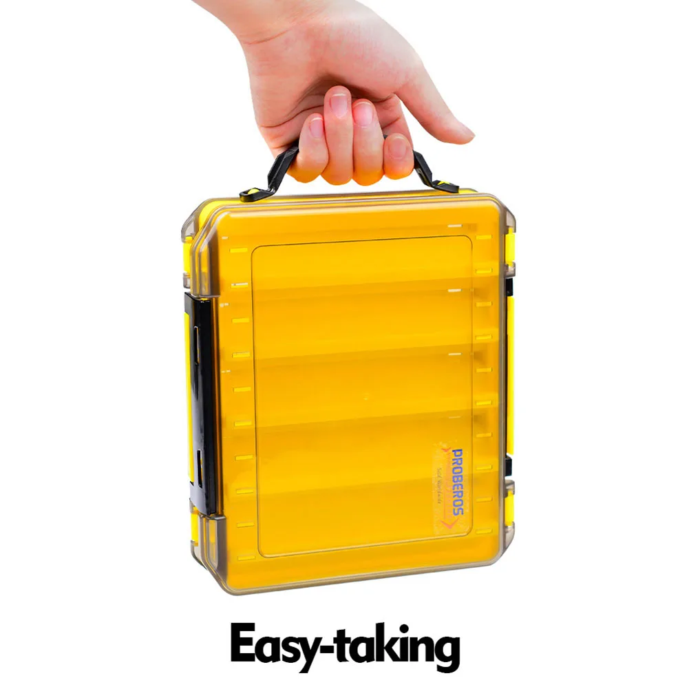 

Waterproof Fishing Bait Tackle Box Translucent Exterior Double Sided Storage Suitable for Jewelry and Earplugs