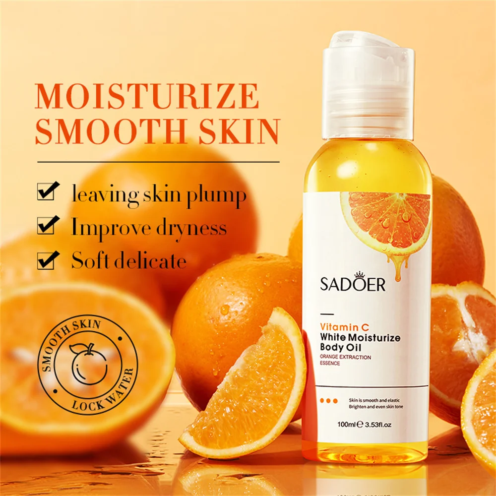 

Vitamin C Whitening And Moisturizing Body Oil Hydrating Non Greasy And Brighten Tighten Repair Soothe Soften Improve Skin Tone