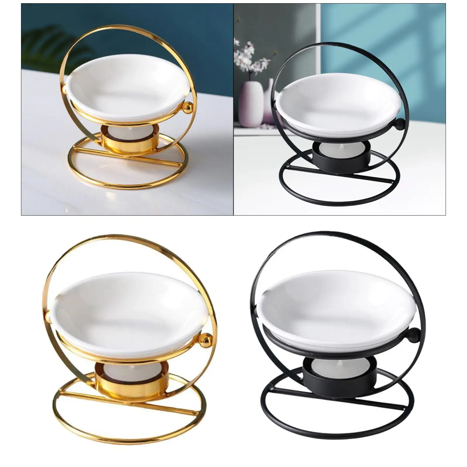 

2 горелки для эфирного масла, подставка для чая, ароматизатор, домашний декор