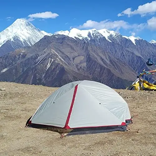

2-х местная Всесезонная Ультралегкая 20D силиконовая водонепроницаемая ветрозащитная палатка для кемпинга с нейлоновым покрытием 4000 мм для пешего туризма, горного туризма