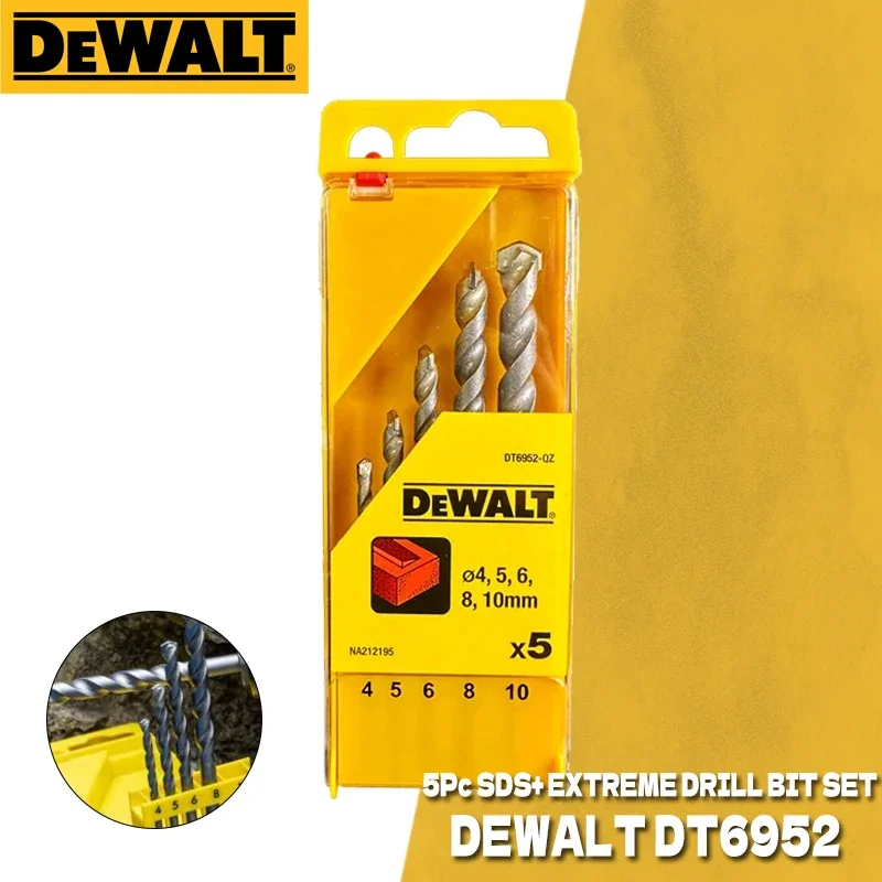 DEWALT DT6952 каменная кладка 5-компонентный набор для сверления прямой хвостовик