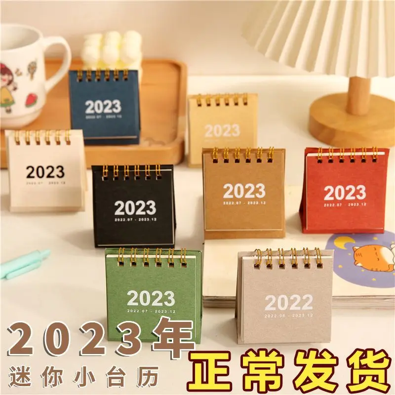 

Маленький настольный календарь 2023, минималистичный портативный мини-календарь для детей с лунным календарем.