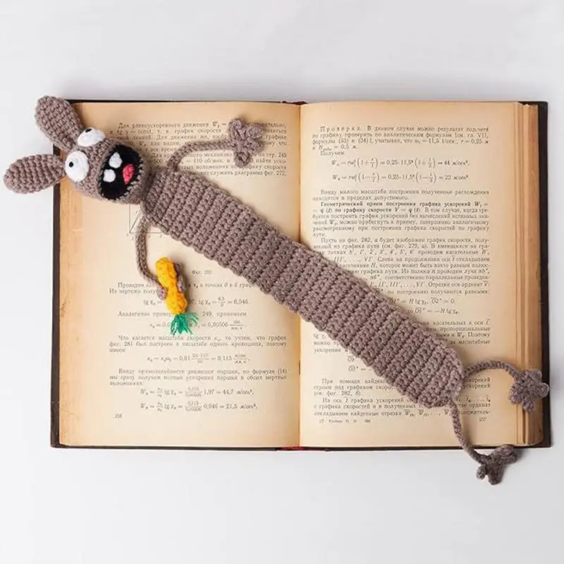 Крючковые закладки вязаные книжные милая Закладка-животное крючковая закладка