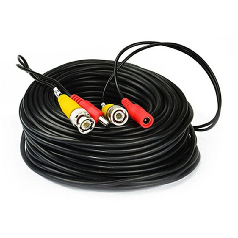 

AHD Camera Cables 5M/10M/15M/20M/30M BNC Cable Output DC Plug Cable for analog AHD Surveillance CCTV DVR System