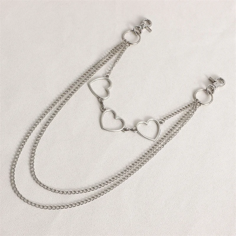 Цепочка для брюк в стиле хип-хоп с пятиконечными звездами