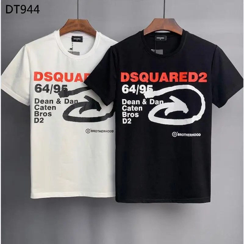 Best Seller  New Style Dsquared2 Cotton Round Neck Short Sleeve Shirt Dean Dan Caten Letter Print Top T-shirt D2 Men Clothing