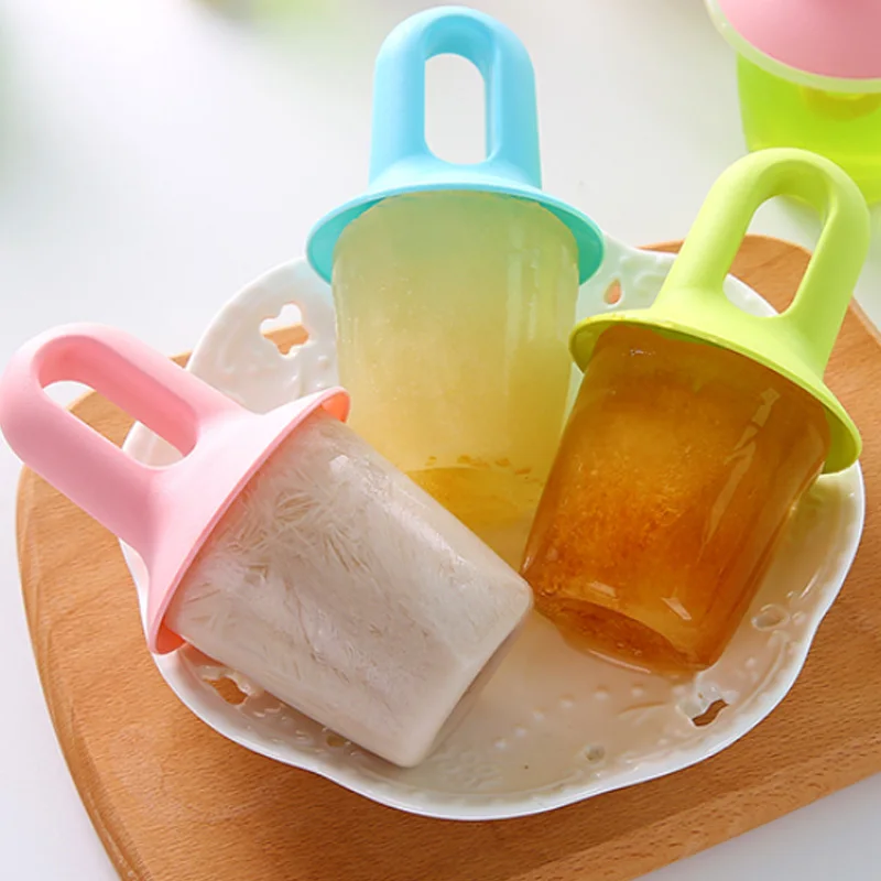 

Eco-friendly Ice Popsicle Mold Ice Cream Ball Lolly Maker Molds Baby Fruit Shake Ice Cream Mold DIY Homemade Ice Pops Mold