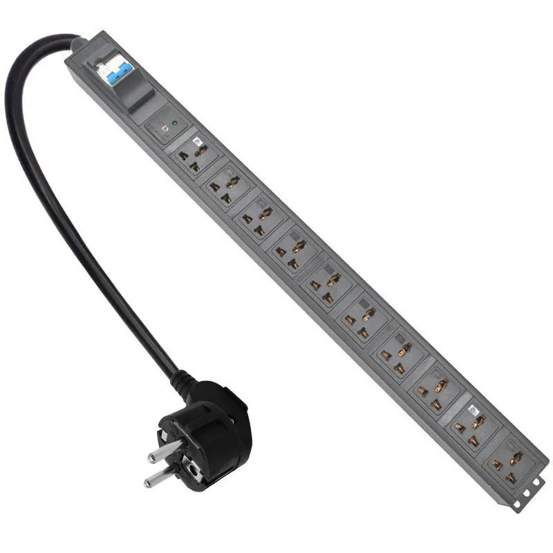

1. 5u PDU Power Strip 10 Unit стойка сетевого шкафа web filter outlet 16A 4000W SPD