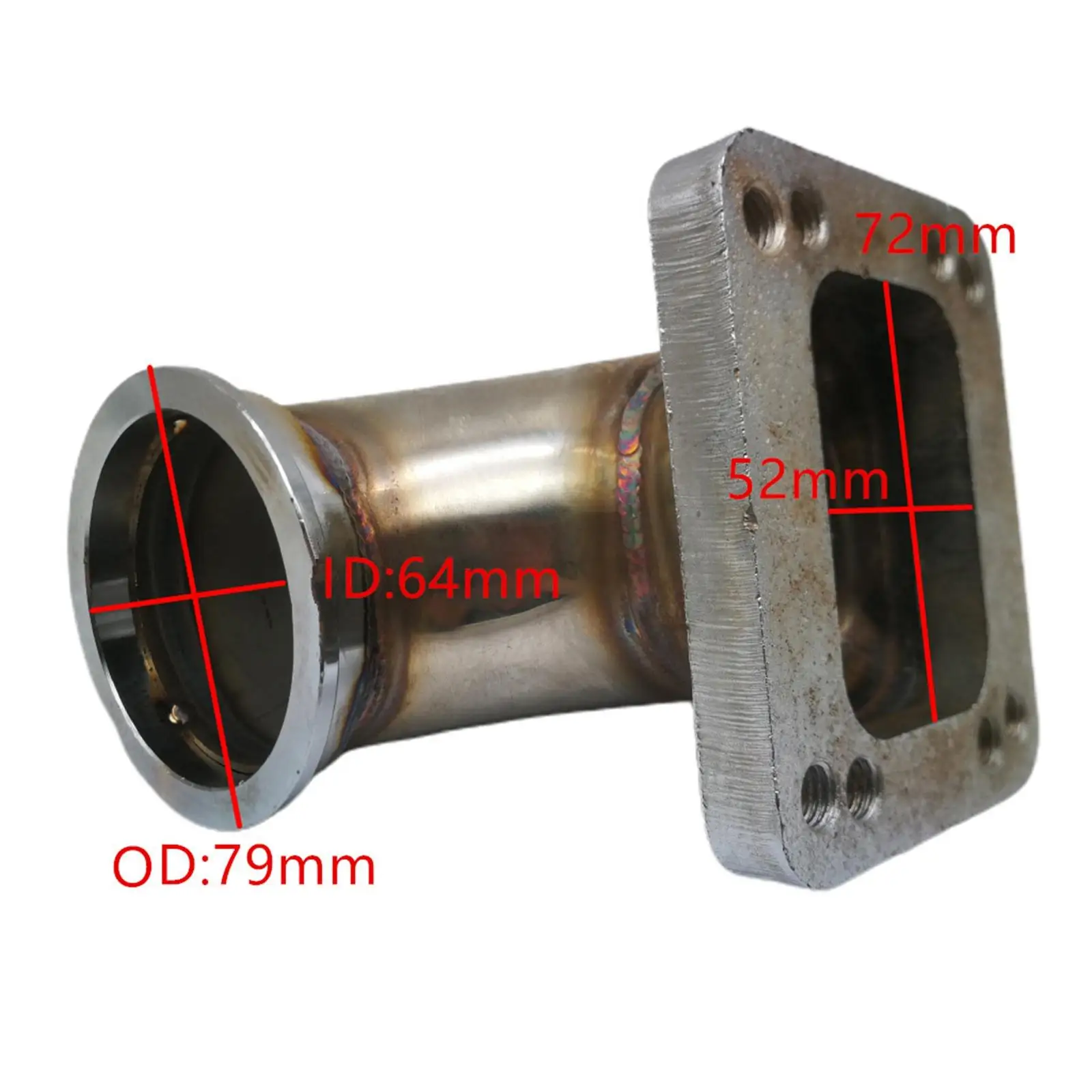 Автомобильный 304 нержавеющая сталь 2 5 &quot90 коленчатый адаптер фланец комплект T4