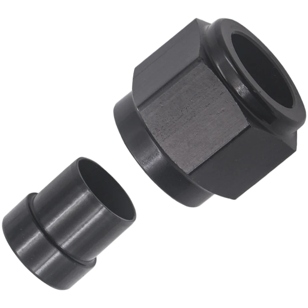 Гайка-коннектор AN4 AN6 AN8 AN10 AN12, комплект алюминиевой трубчатой гайки и втулки для автомобиля, набор адаптеров жесткой линии с 37 градусами